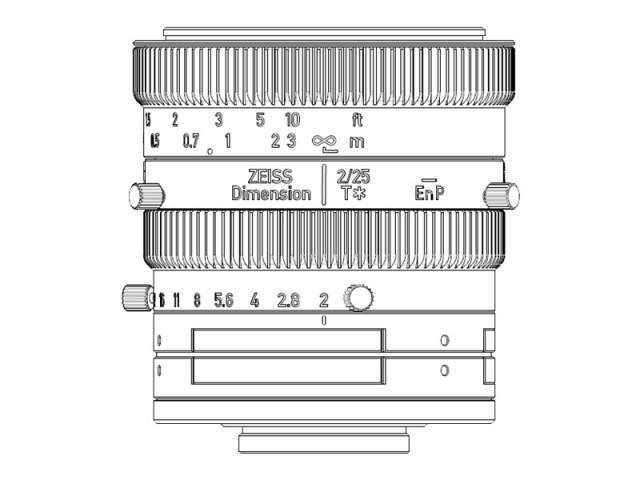  ZEISS Dimension 2/25 (Distortion) 校正片 取像 